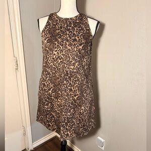 Levi’s Leopard Print Mini Sleeveless Dress
